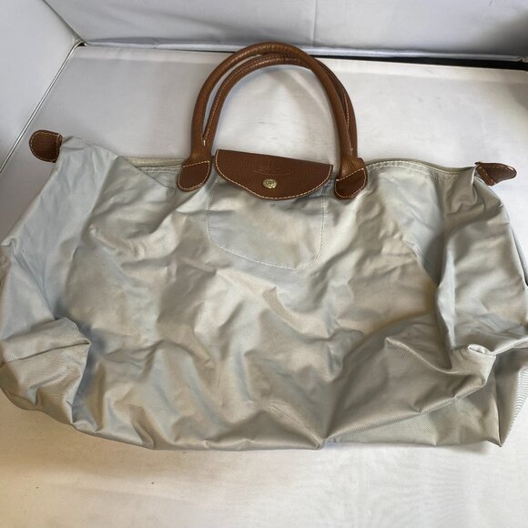 LONGCHAMP Le Pliage Large Nylon Shoulder Tote GREY - Picture 1 of 7